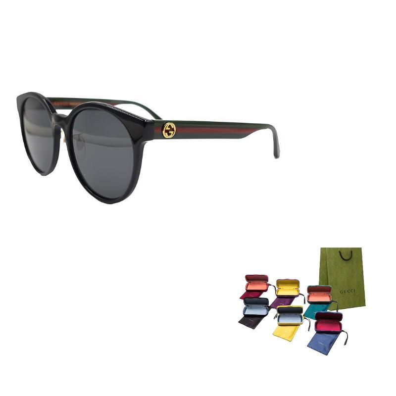 

GUCCI Classic Webbing Korean Plate Frame Round Sunglasses Women s Black F чёрный