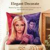 TV BBuffy the Vampire Slayer Cushion Cover Natural Linen Organic Fabric DoubleSided Printing Sofa Home Decor Gift Pillow Case