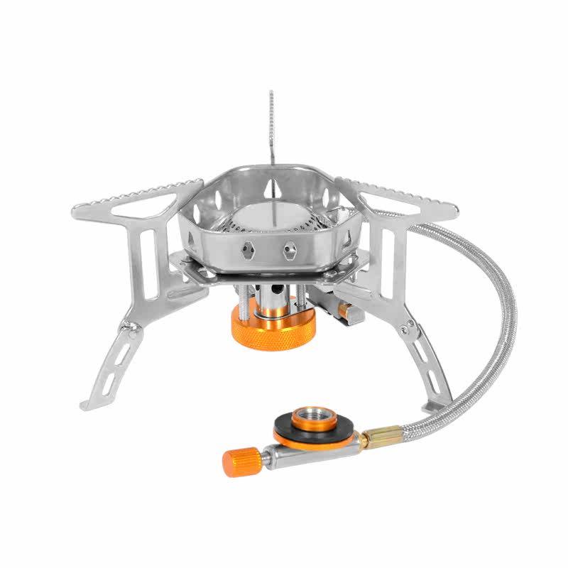 Windproof Portable Camping Stove: Outdoor Self-Driving BBQ Cookware for Picnics and Wild Camping