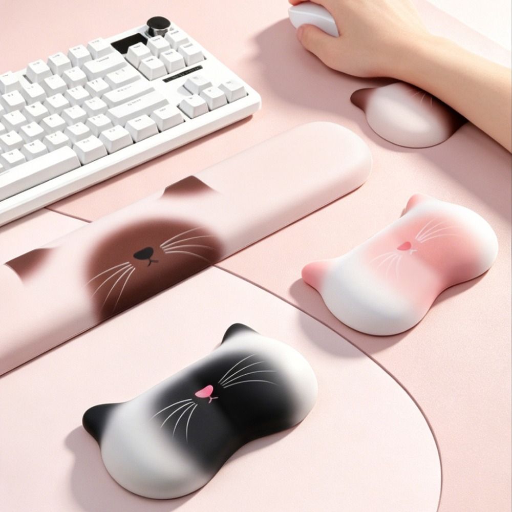 Ergonomic Ergonomic Mouse Pad Non-Slip Base Keyboard Wrist Cushion Silicone Wrist Rest Pad Home