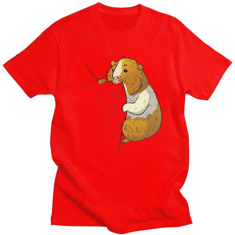 

Custom Cute Guinea Pig Hungry Nabbling Pet Owner T Shirt for Men 100 Cotton Tees Short Sleeves Animal Tshirt Clothing Gift S