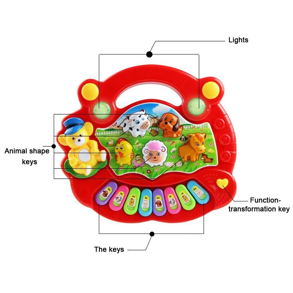 Simulation Kids Piano Keyboard Toy Plastic Kids Electronic Piano Toy  Intelligent Development