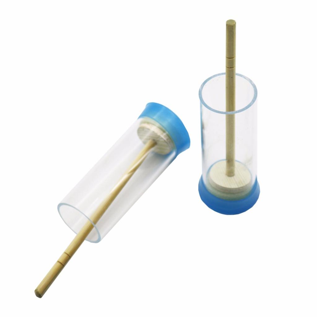 Plastic Bee Queen Marking Cage Bottle Box with Soft Plunger Marker New Bee Labeled Bottle Beekeeping Tools for Beekeeper 10Pcs