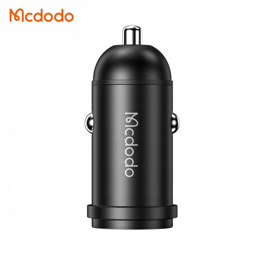Mcdodo Fast Car Charger For Phone Usb-C Led + Lightning Cable