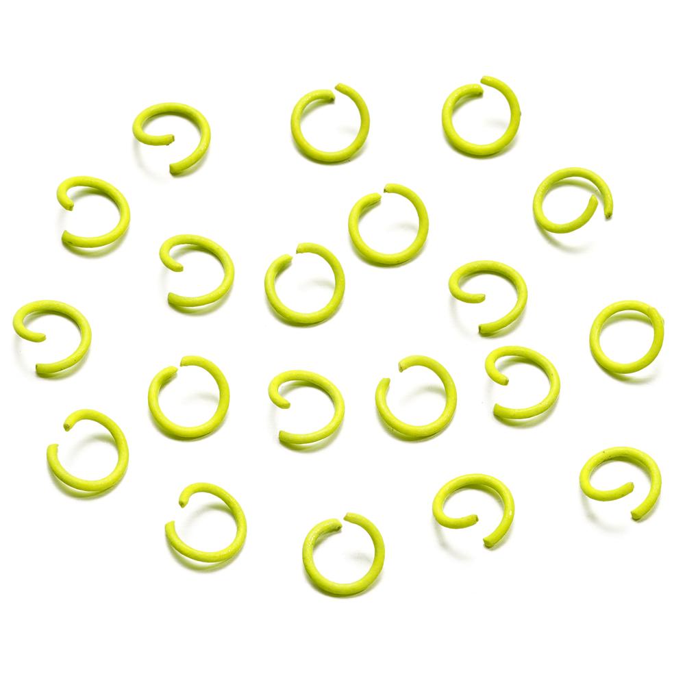 100Pcs 1.2x10mm Colorful Open Jump Rings Split Jump Ring Connector For Jewelry Making DIY Bracelet Necklace Earring Accessories