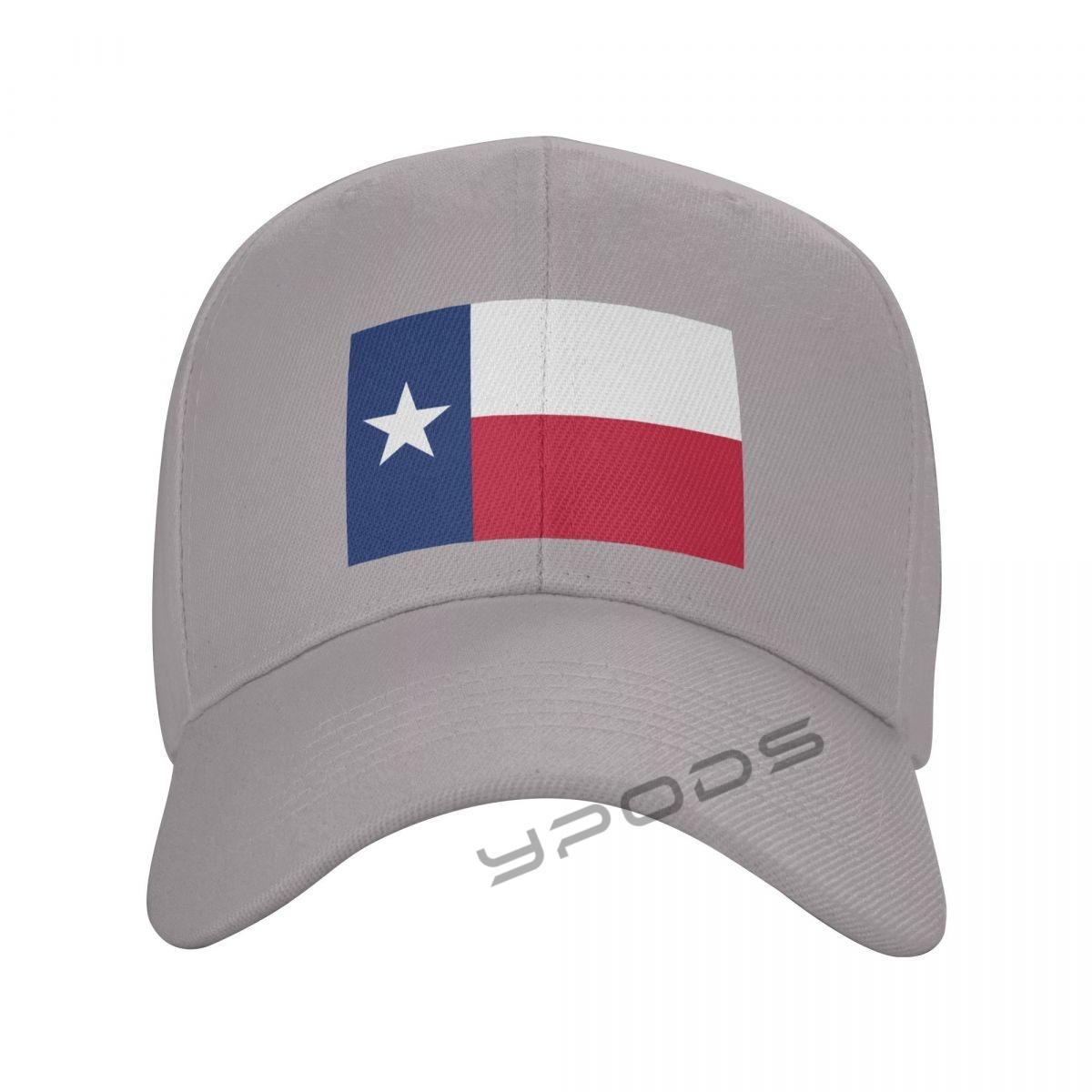 

Простые однотонные бейсболки с флагом штата Техас, многоцветные мужские и женские козырьки, регулируемые повседневные спортивные шапки One Size