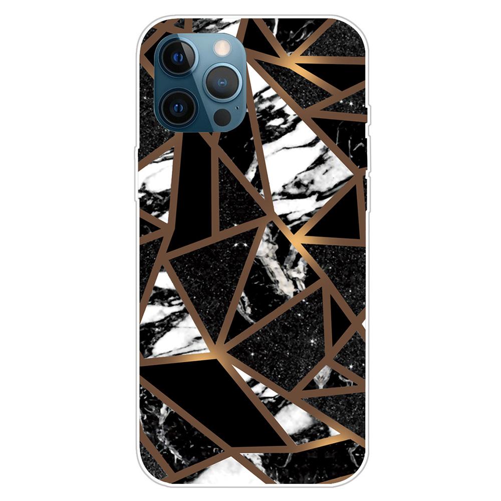 For iPhone 16 Pro Max Case Abstract Marble Pattern Printing TPU Phone Cover