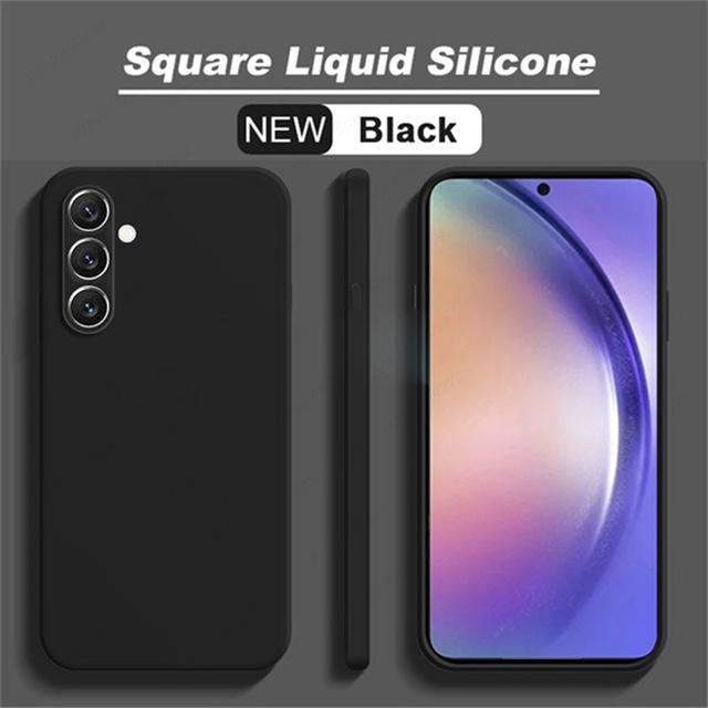 Shockproof Liquid Silicone Phone Case For Samsung Galaxy A54 5g A53 A52 A51 A14 A71 A13 A12 A21s A73 A72 A34 A50 A33 A32 Cover