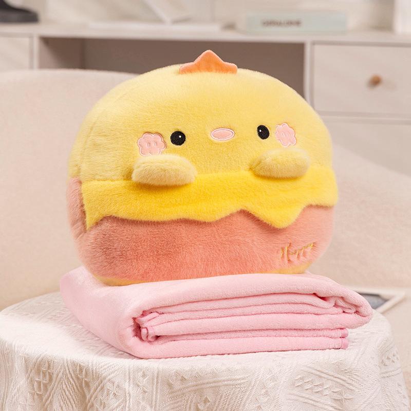 Hand Warmer Throw Pillow Three-in-one Quilt Dual-purpose Blanket Office Nap Blanket Can Be Inserted Into Sofa Cushion Pillow