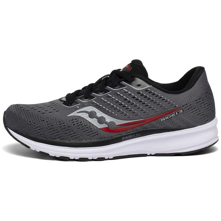 SAUCONY Ride 13 Comfort Cushioning Low Top Running Shoes Men Sneaker Charcoal S20579-30