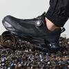 Pantofi de protecție impermeabili pentru bărbați, adidași cu bombeu de oțel, cataramă rotativă, rezistenți la perforare, cizme de lucru de siguranță pentru bărbați, pantofi de lucru cu pernă de aer pentru bărbați