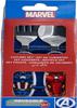Tataway Ensemble 2 couverts enfants Marvel acier inoxydable bleu Avengers Captain America Iron Man bouts arrondis