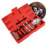 Bearing Separator and Puller Set with Red Case Bearing Removal Tool Set Bearing Separator Car Repair Tool Kit 9Pcs Professional