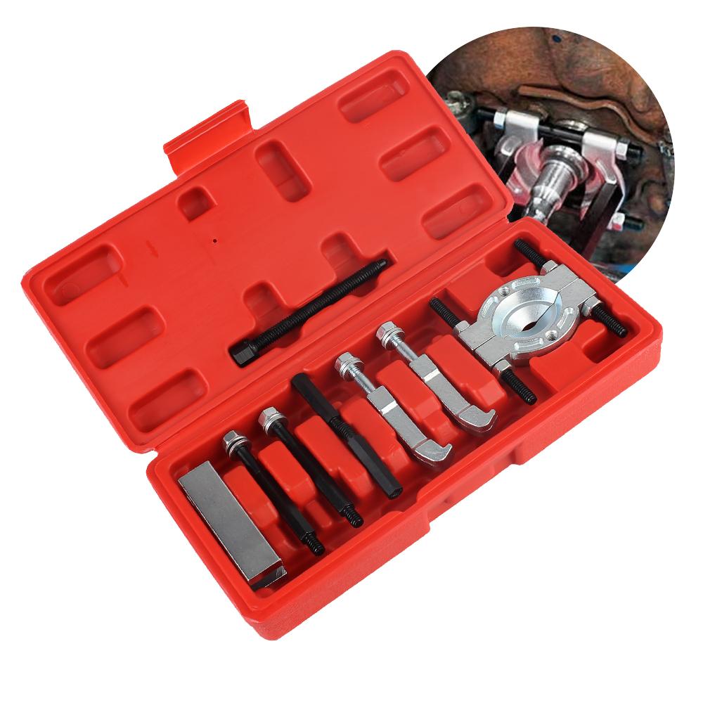 Bearing Separator and Puller Set with Red Case Bearing Removal Tool Set Bearing Separator Car Repair Tool Kit 9Pcs Professional