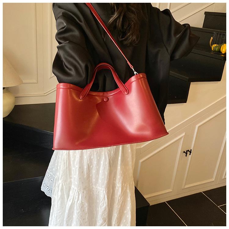 Premium bag women's 2025 new fashion messenger bag summer hand-held mother bucket bag