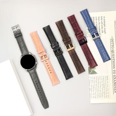 20 mm 22 mm kožené remienky kompatibilné s hodinkami Samsung Galaxy Watch 46 mm, Galaxy Watch 3 45 mm, Gear S3 Frontier/Classic, Huawei Watch GT