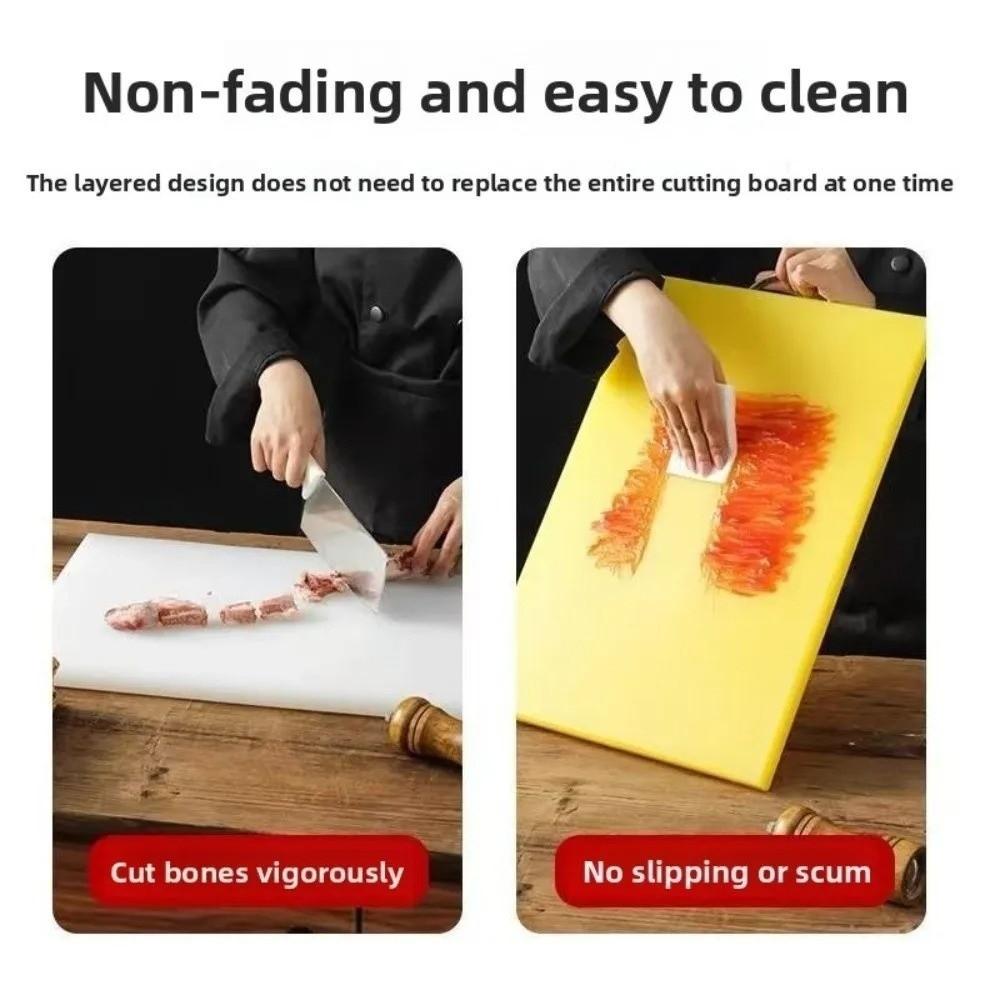 Square Plastic Cutting Board Non-Slip Cutting Plate Mat Easy To Clean Charcuterie Board Kitchen
