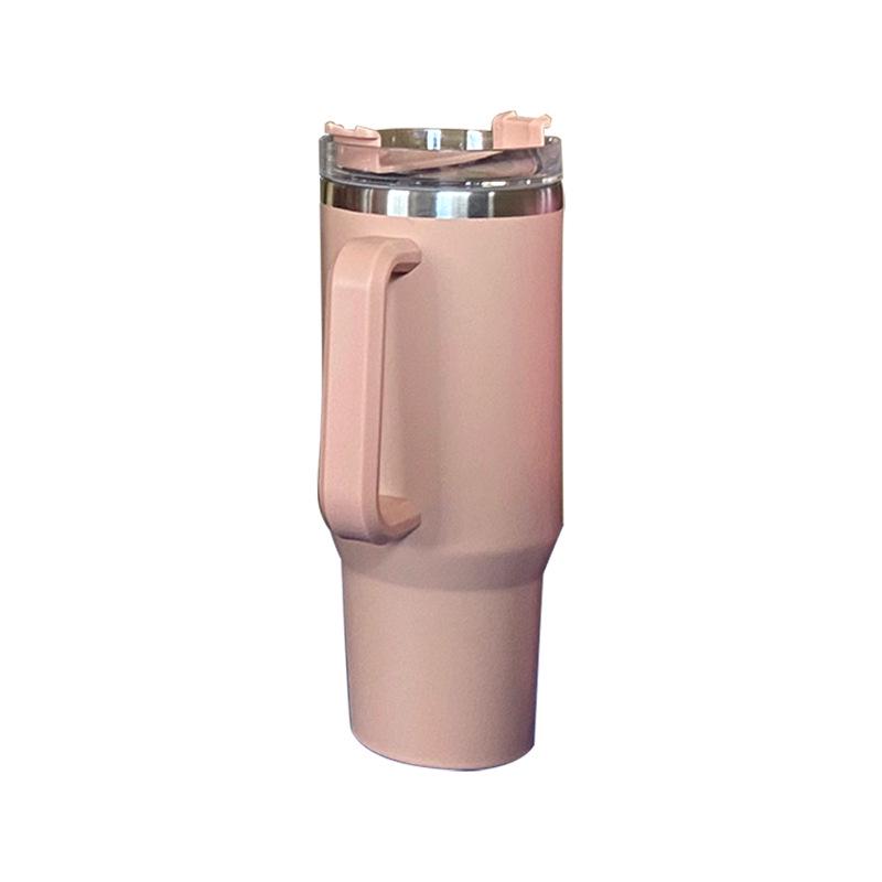 Large Capacity 40oz Insulated Stainless Steel Car Cup with Handle - Portable Outdoor Ice King Cup