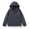 Men's New Spring Trend Jacket Loose Removable Cap Outdoor Hiking Wear Couple Windproof Waterproof Jacket
