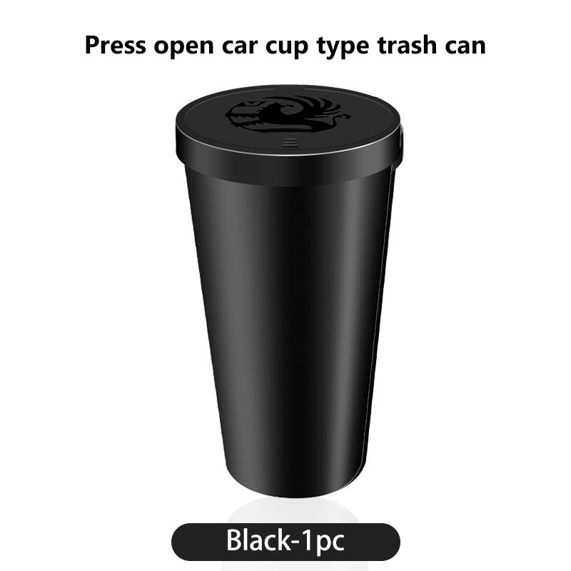 For Vauxhall Car Trash Can Mini Waterproof Storage Cup Holder Garbage Bin Lid Accessories Corsa Astra Mokka Grandland Crossland