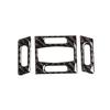 Carbon Fiber Center Air Condition Vent Frame Cover Trim For BMW 5 Series E60 E61
