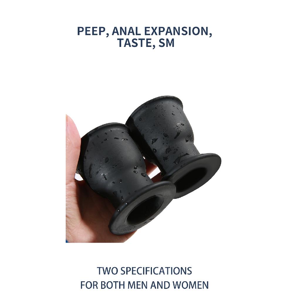 Hollow Butt Plug With Insert Anal Tunnel Beads Huge Speculum Anus Dilator SM Enema Cleaning Sex Toys for Men Women