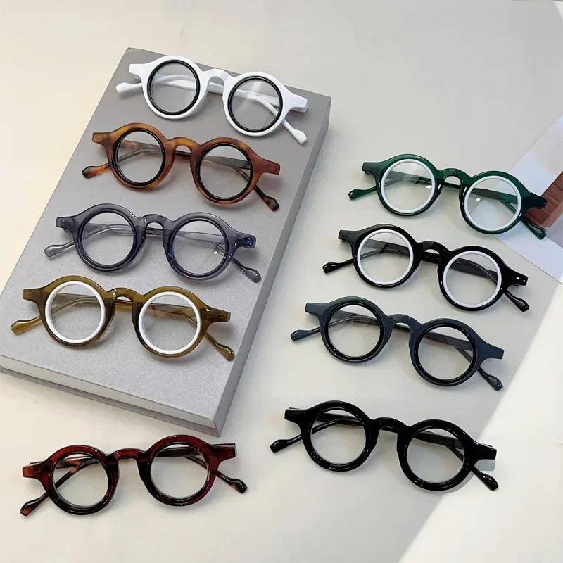 Vintage Luxury Brand Designer Round Optical Glasses Small Frame Women for Men Steampunk Computer Popular Myopia Glasses Frames