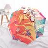 Adventure Time  Pattern, Automatic Folding Umbrella, Portable and Foldable Design, 8 Ribs, a Christmas or Birthday Gift.