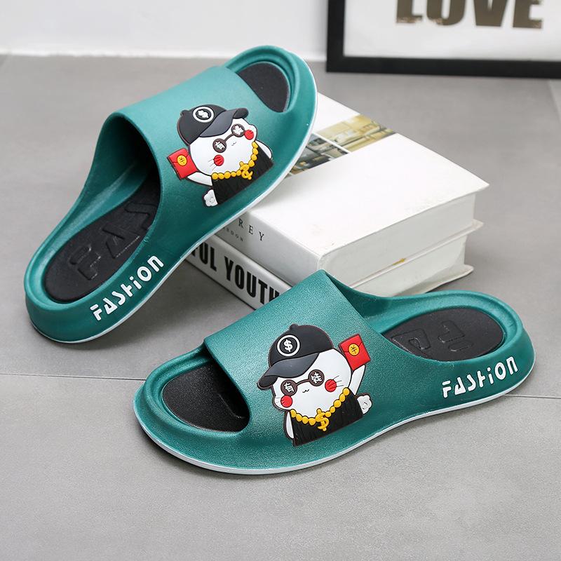 

Мужские тапочки мужские летние домашние нескользящие и дезодорирующие парные банные домашние прохладные тапочки мужская верхняя одежда 50-51 (shoe length 31.5CM)