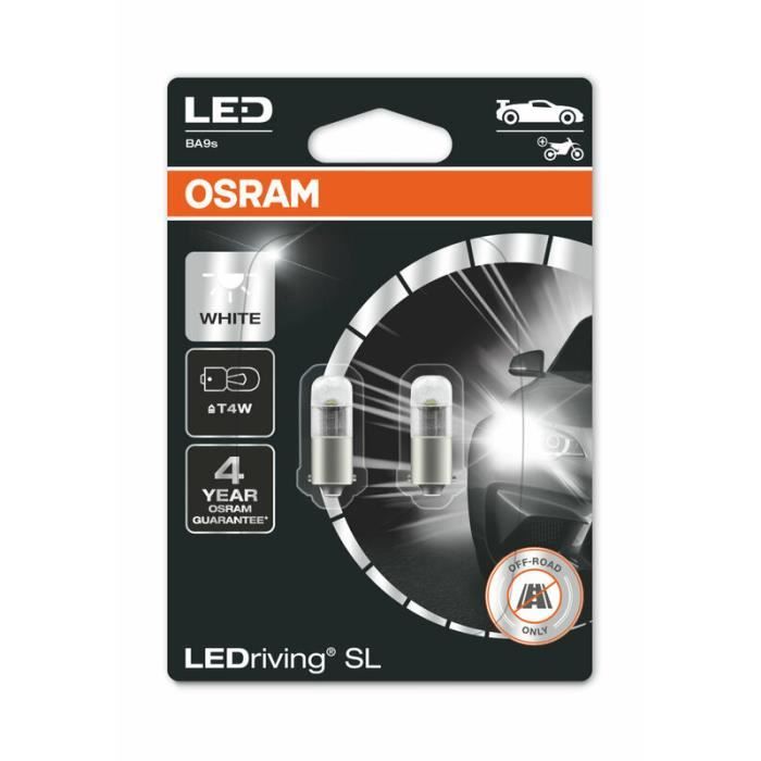 Ampoule LEDriving T4W 12V 0,8W - OSRAM - Culot BA9s