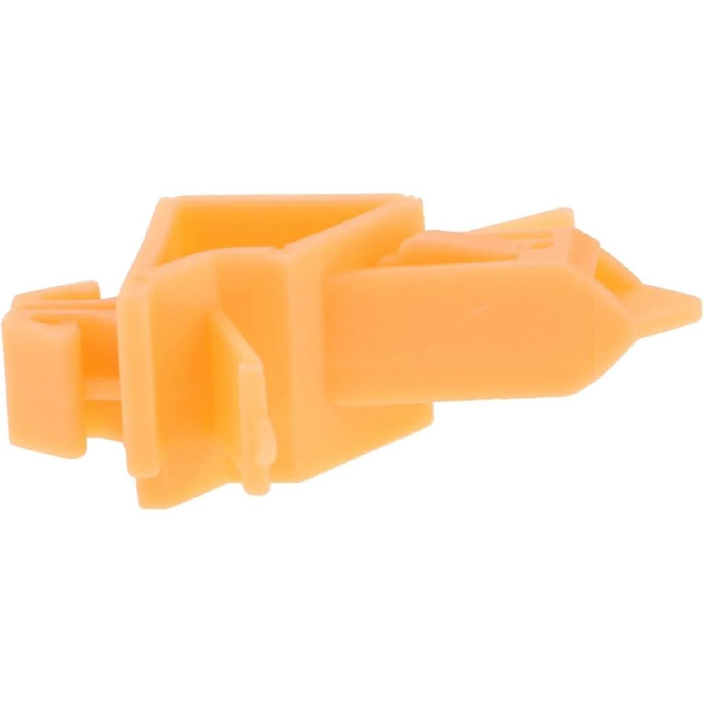 10Pcs Car Wheelarch Mould Trim Flare Pane Clips 75397-60031 Compatible Prado 120 2002-2009 Orange Plastic Auto Fastener Clips