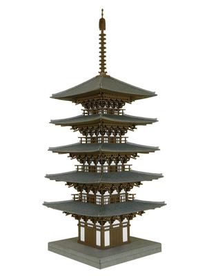 Sankei Nostalgic Diorama Series Pagoda 1/150 Five-Story MP03-11