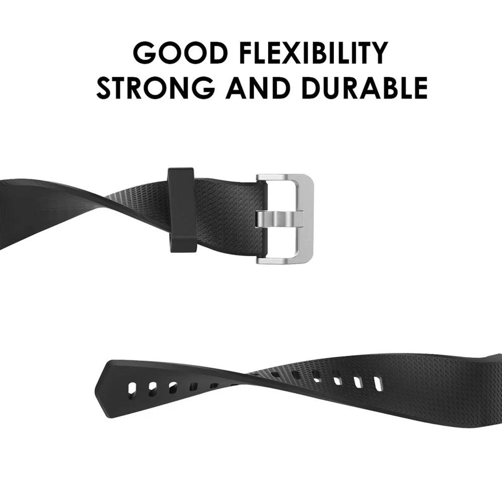 Adjustable Silicone Band Wrist Strap Compatible Bands For Fitbit Charge 2 Wristbands Wristband Bracelet Replacement Accessories