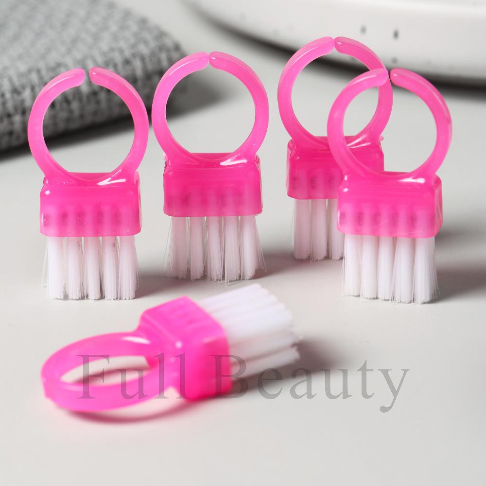 Nail Art Tool Portable Mini Croissant Brush Nail Art Multifunctional Translucent Clean Nail Plastic Dust Brush Tool