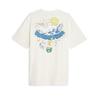 Puma Puma Xripndip Graphic ShorT Sleeve T shirT   Ivory 623513 65