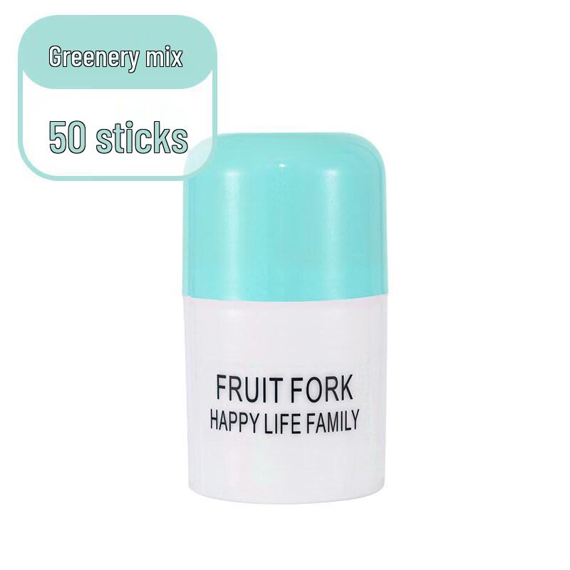 ZISIZ Disposable Plastic Fruit Fork Set