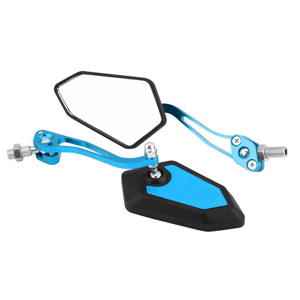 

Одна пара универсальных мотоциклетных мотоциклетных скутерных зеркал заднего вида Зеркала заднего вида Боковые зеркала Синие синий