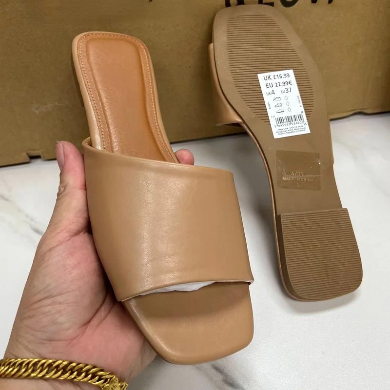 fashion Summer Women Sandals 2024 Outdoor Plus Size Open Toe Flat heels simple leisure Comfortable Light Sandalias Femininas beach shoes