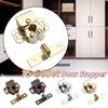 15-50Set Door Stop Closer Stoppers Damper Buffer Magnet Cabinet Catches With Screws For Wardrobe Hardware Furniture Fittings