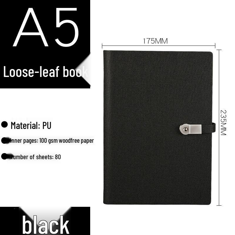 Custom Business Meeting Loose-Leaf Notebook Gift Set