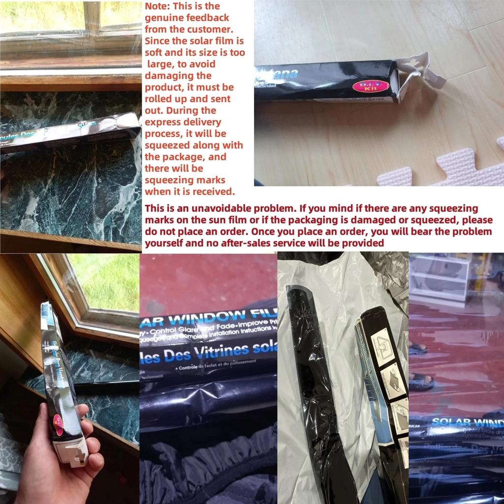 3Mx50CM Black Car Window Foils Tinting Film Home Window Glass Solar UV Protector Sticker Films Pearl Cotton Stick Box