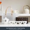 Dehua White Porcelain Mutton Fat Jade Travel Tea Set