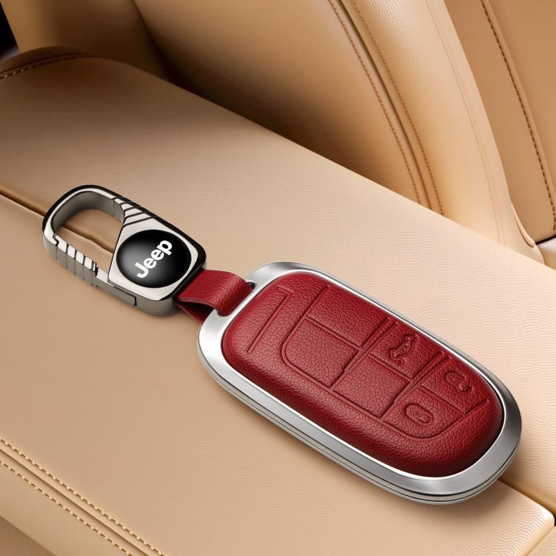 Jeep Key Cover Compatible with Compass, Cherokee, Commander, Grand Cherokee Key Shell