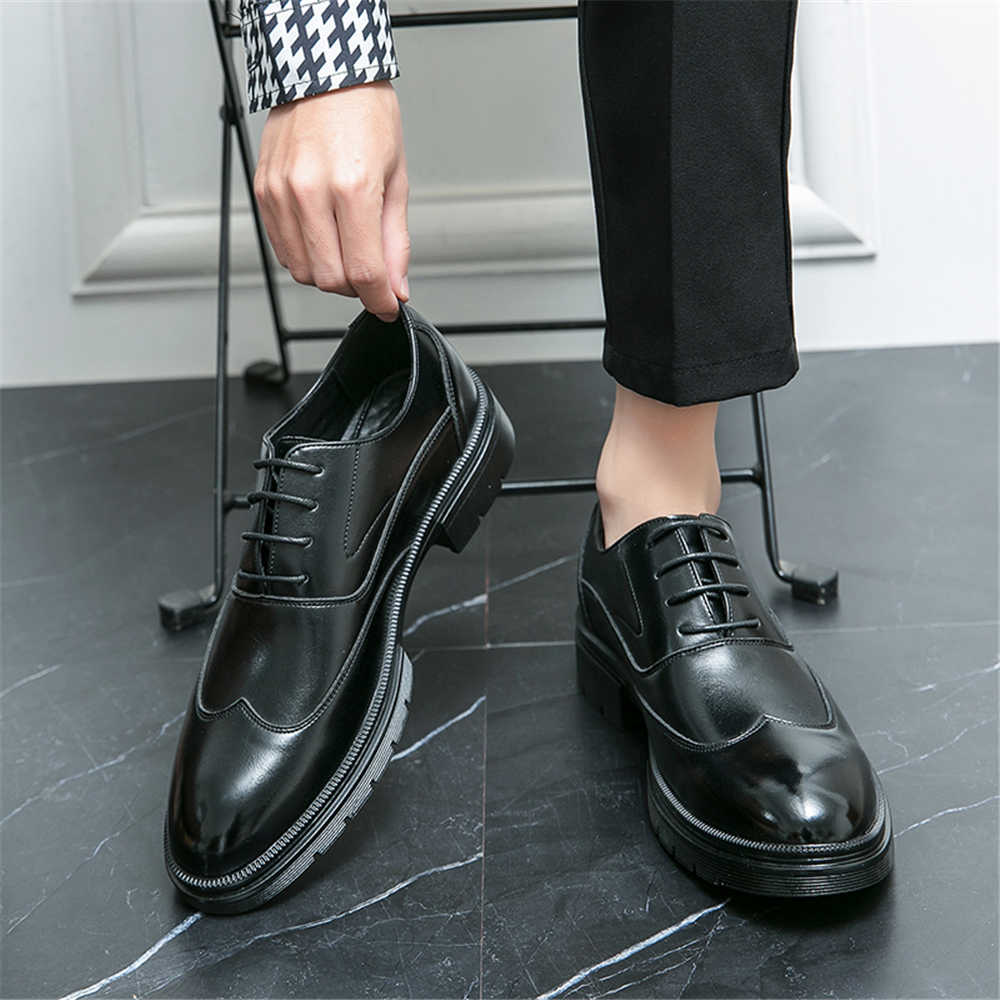 Fashion Large Dimensions Laced Barefoot Dress Shoes Oxford Trainer Men's Short Dresses Sneakers Sports Products New Collection