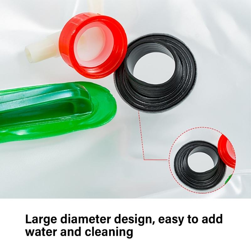 Outdoor Folding Water Bag Large Capacity Water Bucket Foldable Water Container with Tap for Outdoor Camping Fishing