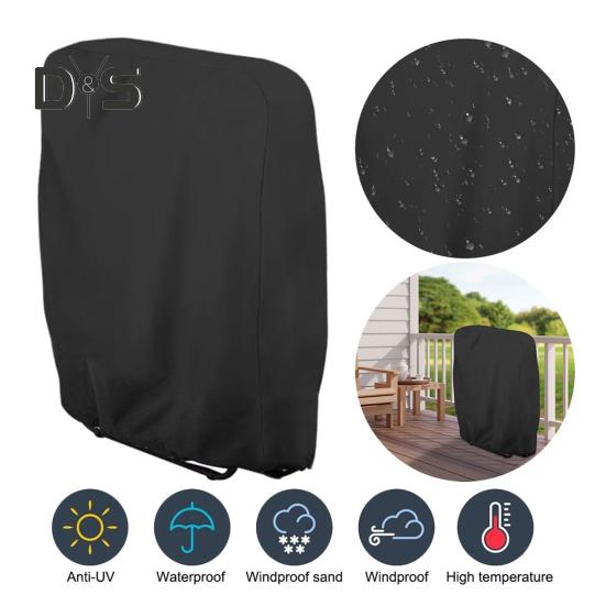 Folding Chair Cover Loungers Case Dustproof Sleeve Windproof Waterproof Anti-UV Anti-Tear Outdoor Furniture Protector UV Protection for Outdoor Sofa