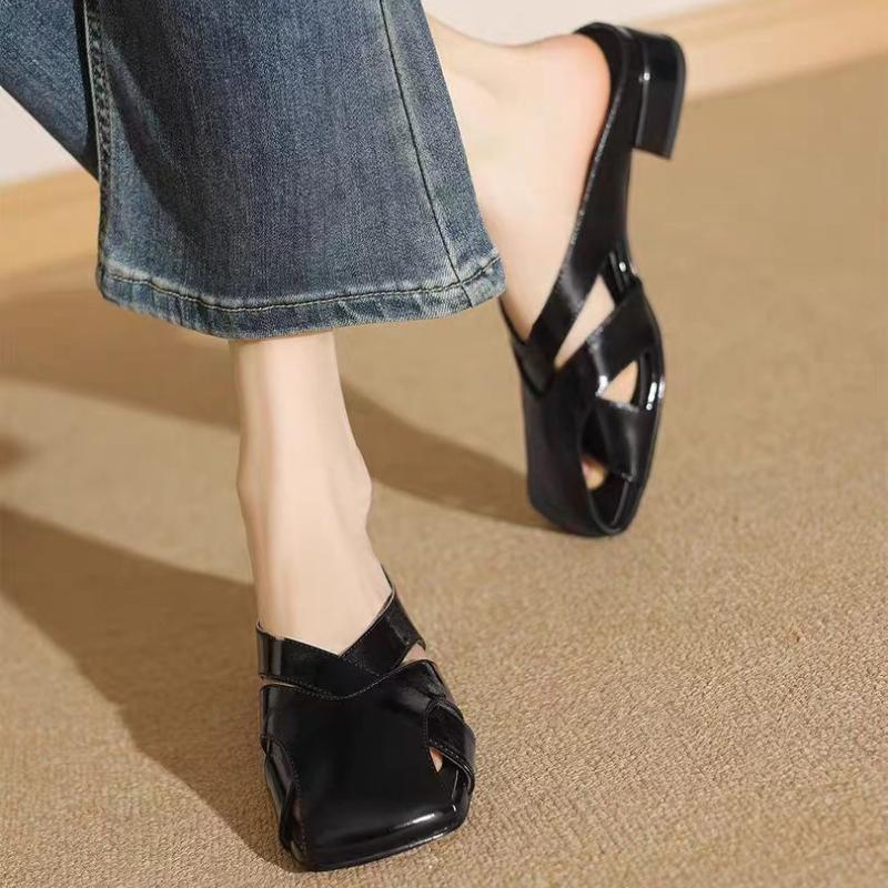 

Fashion New Women S Cross Strap Slippers Summer Outdoor Indoor Closed Toe Living Room Solid Color Movable Floor Waterproof Beach Sandals 35 чёрный