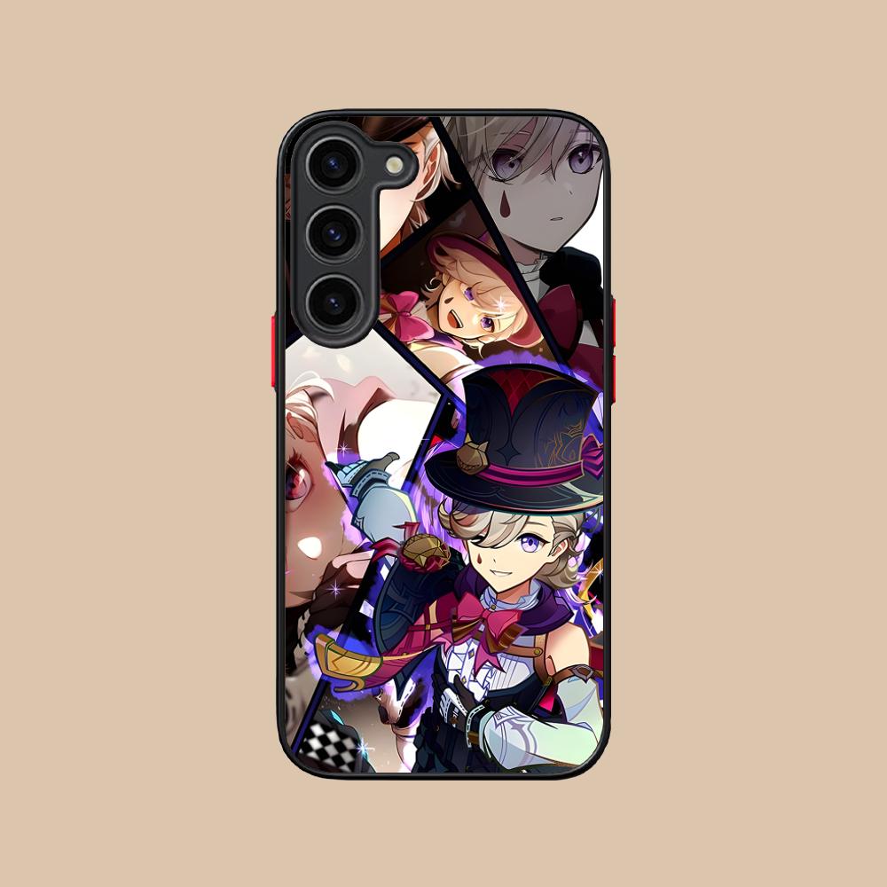 Game GI Lyney Silicone Mobile Phone Case for Samsung Galaxy S26 S25 S24 S23 S22 S21 Plus FE Ultra Colorful Cover