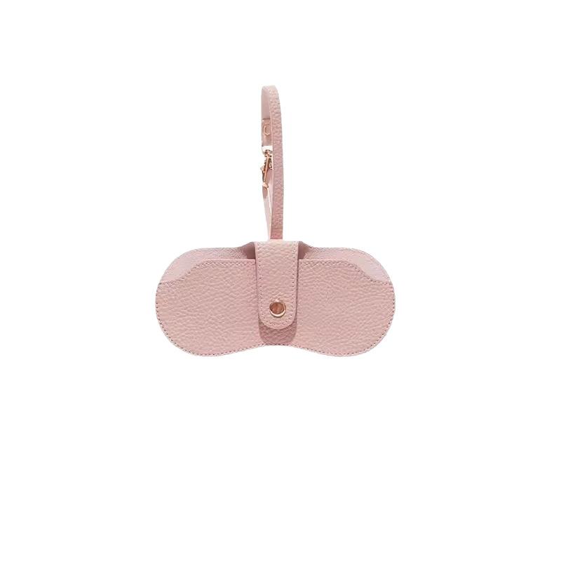 1Pcs Portable Myopia Frame Case Simple Eyeglasses Eyewear Storage Japan Portable PU Leather Glasses Bag Retro Sunglasses Case