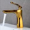 Black/Gold Bathroom Faucet Basin Faucet Brass Mixer Tap Wash Basin Faucet Single Handle Hot and Cold Faucet Deck Mounted